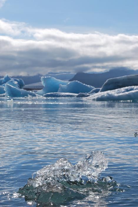 ice, glaciers in Iceland