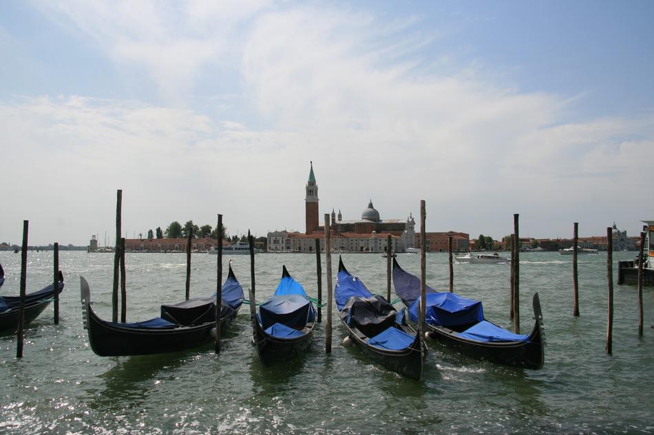 Venice Blue Gondolas
