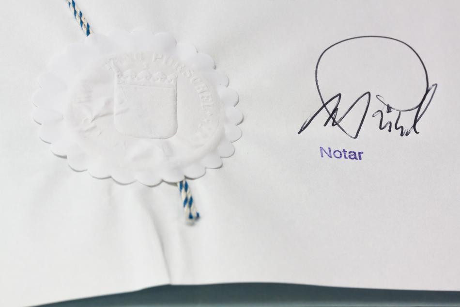 Certificate Bavaria Notary