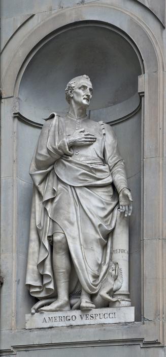 stone statue of the cartographer