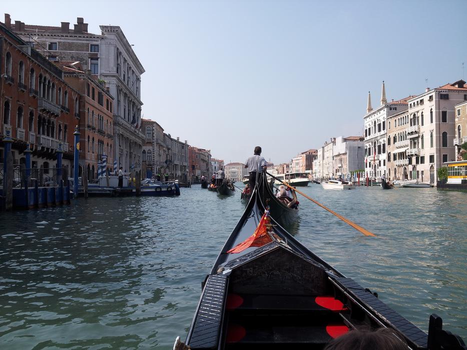 Venice Italy water canal gondola