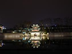 Water Features Night View