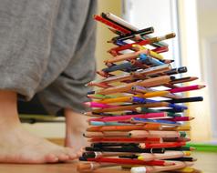 Pencils Color Feet