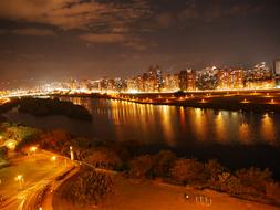 Night View River Banks