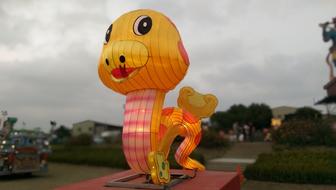 The Lantern Festival Snake sculpture