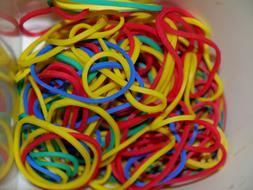 Rubber Band Colorful Red