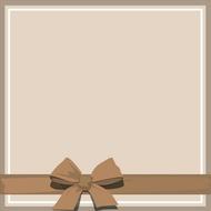 greeting card gift loop brown