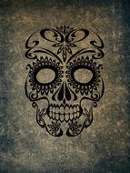skull and crossbones weird skull