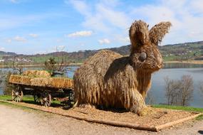 Easter Hare Straw