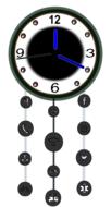 clock time minute hour white