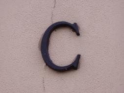 Letter C Iron