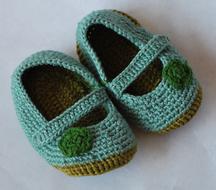 Baby Shoes Knit Blue