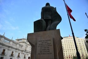 Statue Salvador Allende Last Words