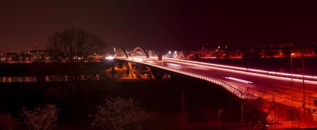 Dresden Night red road