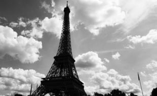 Eiffel Tower France Black And