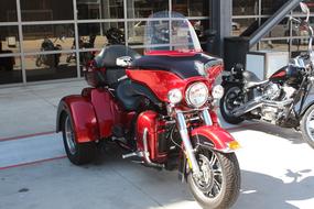 Harley Motorcycle Red