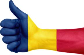 chad flag hand national fingers