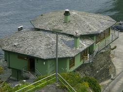 green house by the sea