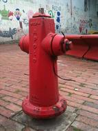 red fire hydrant in the street