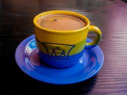 colored mug for hot drinks