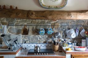 cozy kitchen with dishes