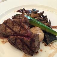 lamb steak with vegetables