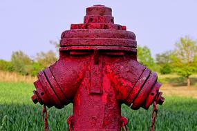 red old fire hydrant
