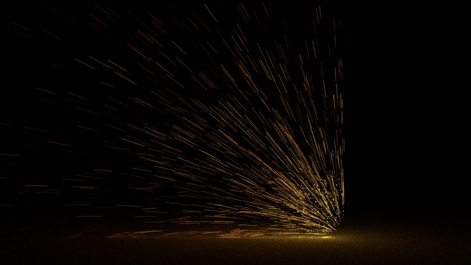 sparks fire night