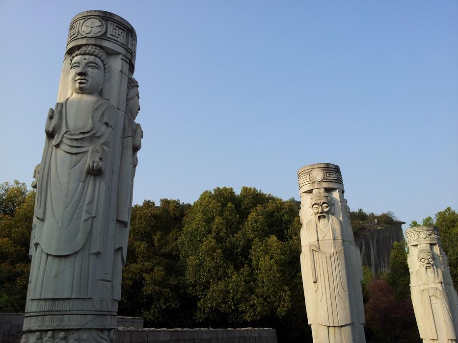 Stone Pillars Sculpture Symbol