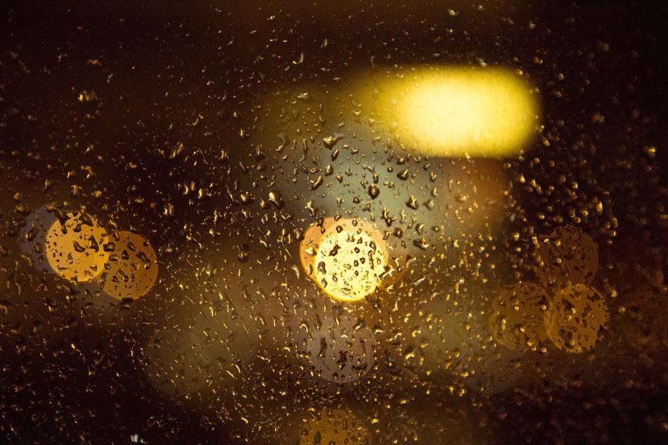 Bokeh Glass Window