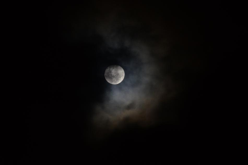 Moon Clouds Penumbra
