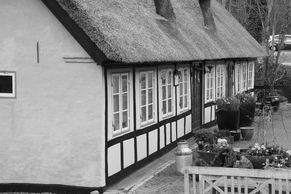 Kro Thatched Black And White