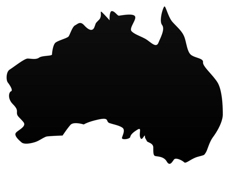 australia map of the world world