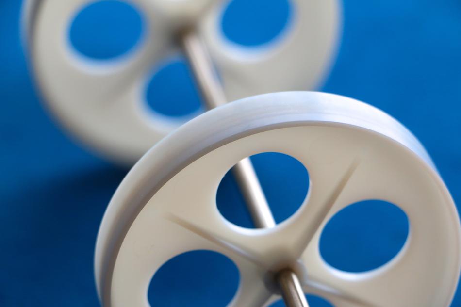 plastic wheel white