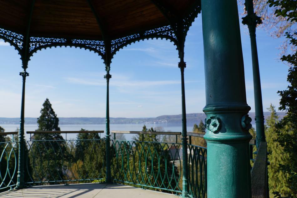 gazebo in the park near Lake Constance