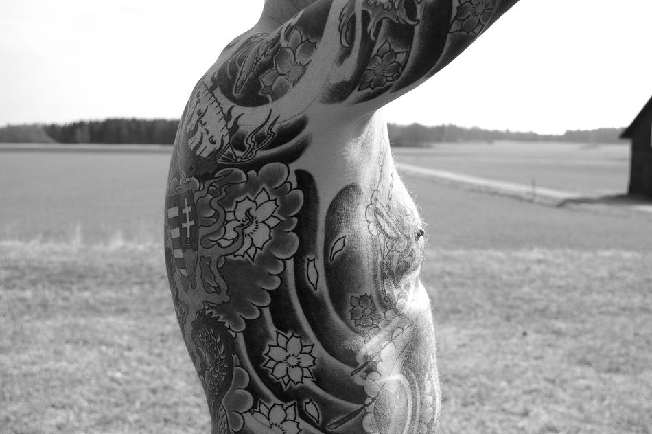 Warrior Male upper body Tattoo