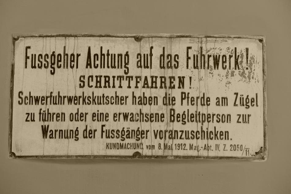 old sign on the house