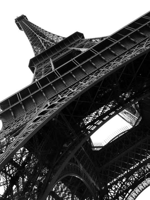 Eiffel Tower photographed from below