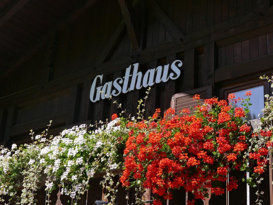 Balcony decorated with flowers