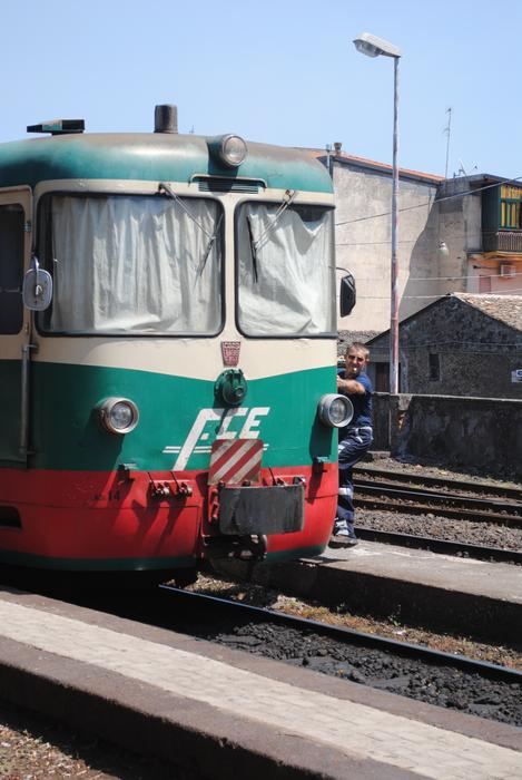 Old Train Italy Randazzo Station