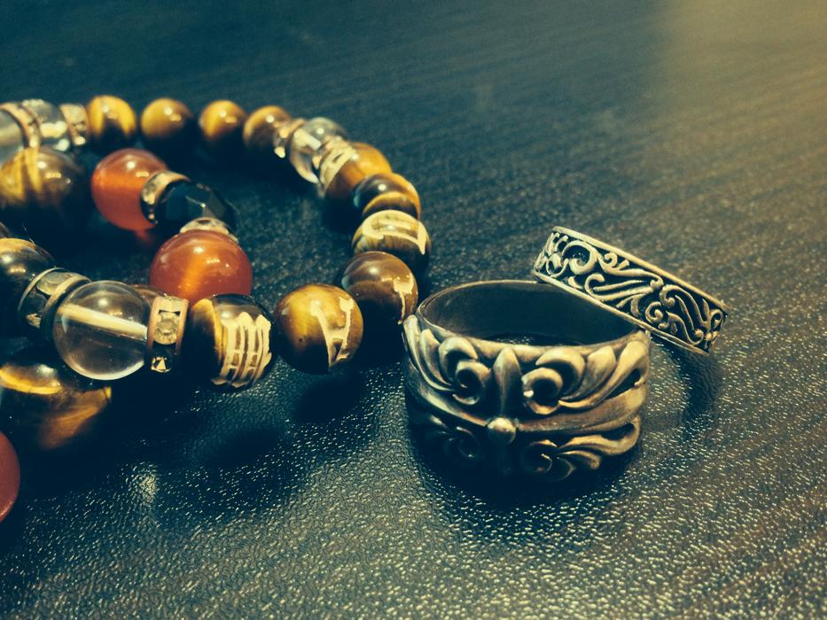 jewelry with beads and ring