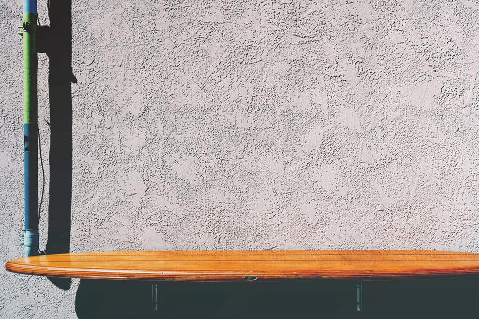Wood Table Concrete