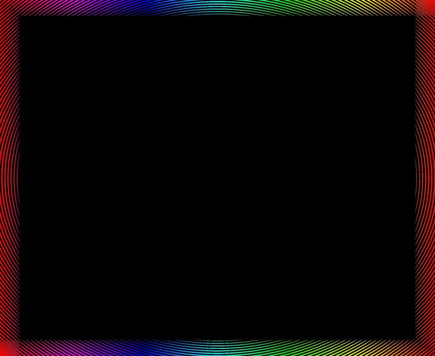 Black background with colored frame