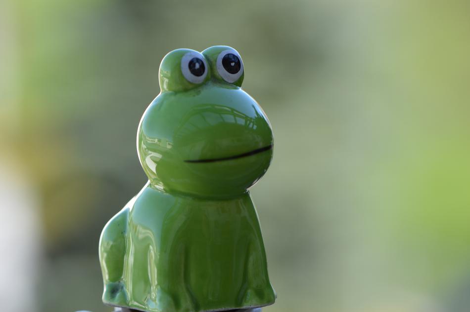 frog ceramic figurine