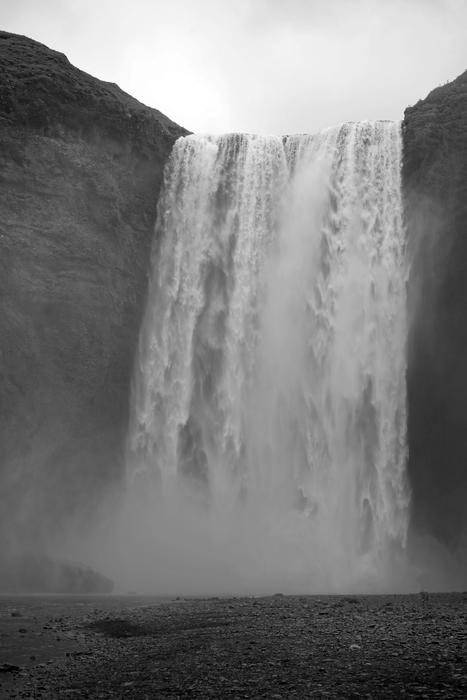 Waterfall Iceland Enormous