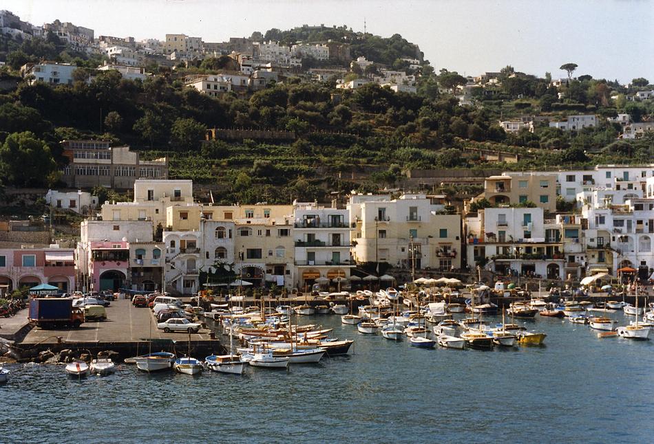 Sea pier in the resort town