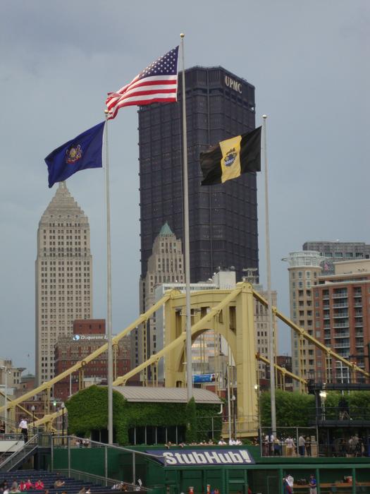 Flags Pittsburgh View From The Pnc