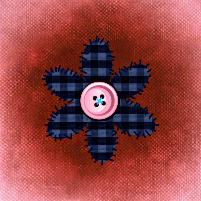 flower sewn button