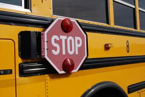 Bus Stop Sign Yellow