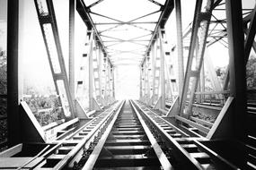 iron bridge for the train